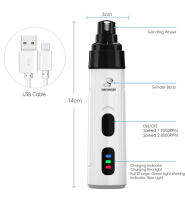 Afilador De Uñas Para Perros Recargable USB Tijeras Eléctricas Para Mascotas Herramientas De Peluquería Para Pies De Gatos Y Perros - details 8