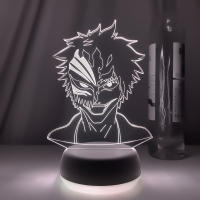 Lámpara Nocturna LED De Anime Bleach Con Máscara Para Decoración De Habitación De Niños Luz De Noche Para Regalos Para Niños Decoración De Estudio Luz 3D Incluye Bombillas - details 11