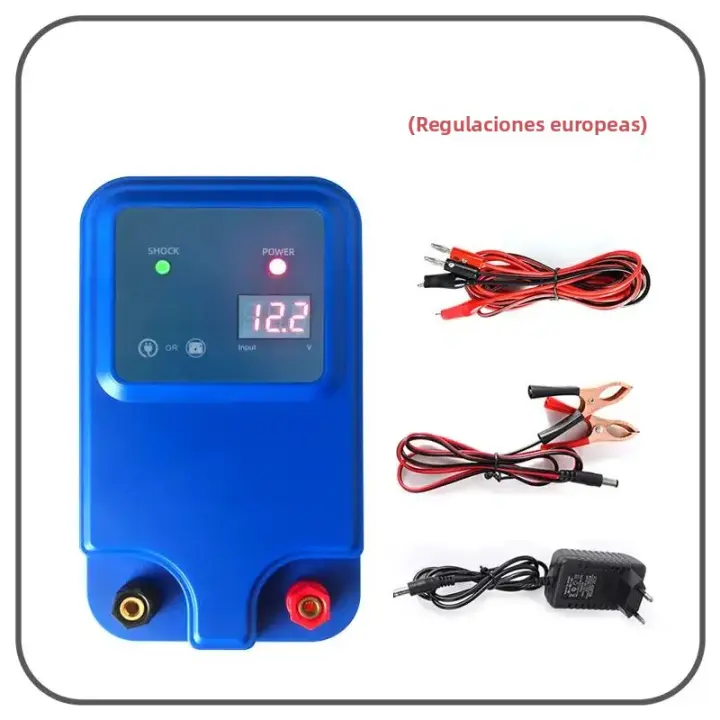 Energizador De Valla Eléctrica 1.5J 10KM Cargador De Valla Portátil Para Granjas Controlador De Campo OEM - 1
