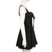 Vestido Mini A-Line De Encaje IAMHOTTY Blanco Sin Mangas Estilo Coquette Elegante Y Dulce Para Fiesta Y Vacaciones Traje De Corset Con Panel De Encaje - details 15
