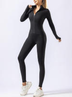 Ropa De Yoga Para Mujer Secado Rápido Alta Calidad Para Otoño E Invierno Deporte De Gimnasio Running Mañana Top Profesional - details 0