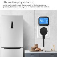 Controlador De Temperatura Digital Con Timer Y Sensor Probing Enchufe De Salida EU Plug Termómetro Para Calentamiento Y Enfrío 16A Con Luz Trasera - details 4