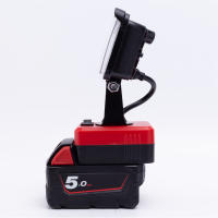 Luz De Trabajo LED Inalámbrica Para Batería De Litio Milwaukee 18V Lámpara Portátil Exterior Para Pesca Y Viajes (No Incluye Batería) - details 2