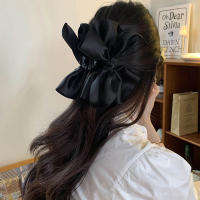 Grande Pinza Para El Cabello Con Lazo Nueva Moda Color Sólido Negro Herramientas De Estilo Para Mujer Y Niñas Accesorios De Cabello - details 3