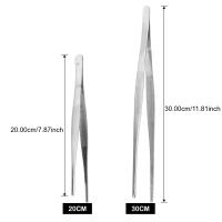 Pinzas De Barbacoa Y Jardín Médico Para El Hogar Herramienta Larga Para Cocina Y BBQ Pinza Recta Y Dientes Pinza De Alimentos 20CM/30CM Acero Inoxidable - details 5