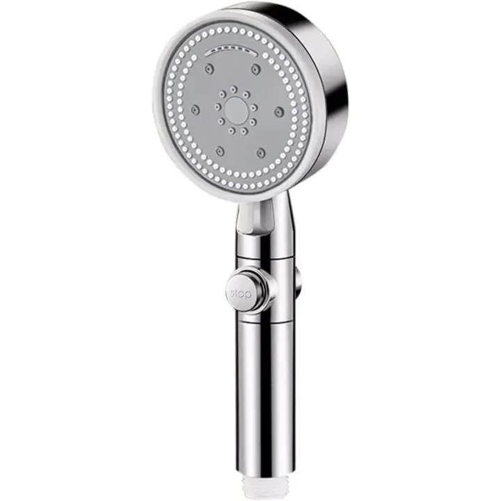 Cabezal de ducha multifuncional nuevo 2024, cabezal de ducha de mano de alta presión de 8 modos, cabezal de ducha portátil desmontable con filtro de agua dura, cabezales de ducha con rociador de mano combinado para baño de hotel para personas mayores - 1