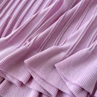 Vestido Largo Maxi Rosa Francés De Moda Con Volantes Y Cuello En V Para Mujer Abrigo De Invierno Estilo Oficina Lady - details 27