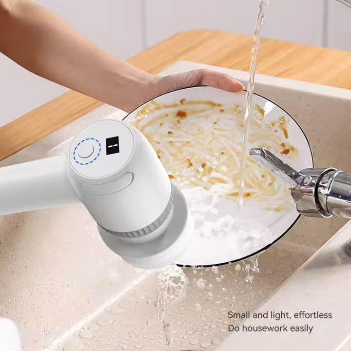 Eléctrico, cepieillo de limpiezas Eléctrico inalámbrico, inalámbrico para fregador Eléctrico, cepieillo de limpiezas para dupara baldosa de baño - 1