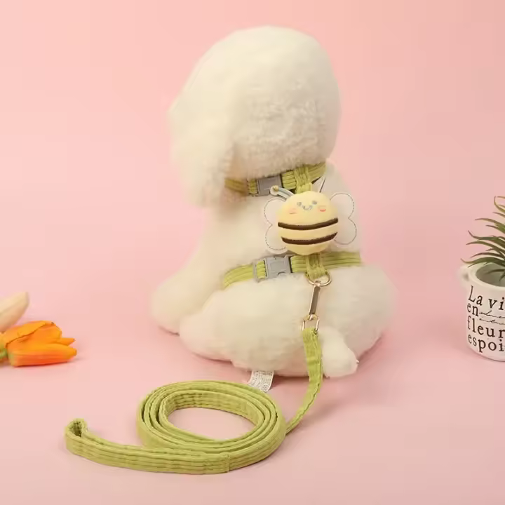 Correa Ajustable Para Gatos Y Perros Con Harnés De Malla Accesorios Para Mascotas Adecuado Para Bebés Y Puppies Productos Para Animales De Compañía - 1