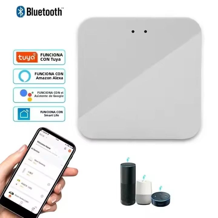 Hub De Gateway Tuya Multi Modo ZigBee Bluetooth Wi-Fi Para Control Remoto De Electrodomésticos Inteligentes Compatibles Con Alexa Y Google Home - 1