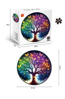 Rompecabezas De 1000 Piezas Con Illusion De Gato Persa Mariposa Y Árbol De La Vida Regalo Festivo Decoración Del Hogar Juego De Tablero Para Adolescentes Y Adultos Unisex - details 1