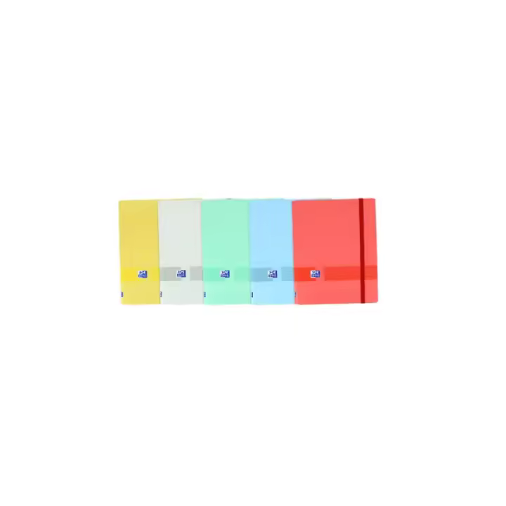 Oxford - 400153665 carpeta Caucho Azul, Gris, Color menta, Rosa, Amarillo A4 400153665 - 1