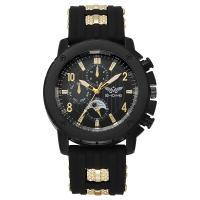 Reloj De Cuarzo Para Hombre Moda Con Correa De Silicona Deportivo Casual Regalo Ideal Para Exteriores Sin Resistencia Al Agua - details 3