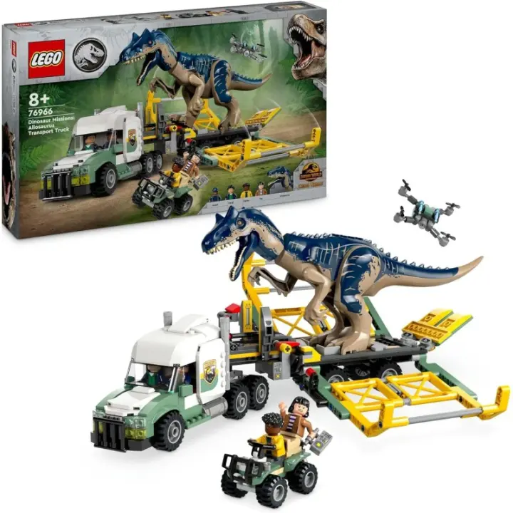 LEGO 76966 Misiones Dinosaurio: Camión de Transporte del Allosaurus edad 8+ años - contiene 588 piezas 24L76966 - 1