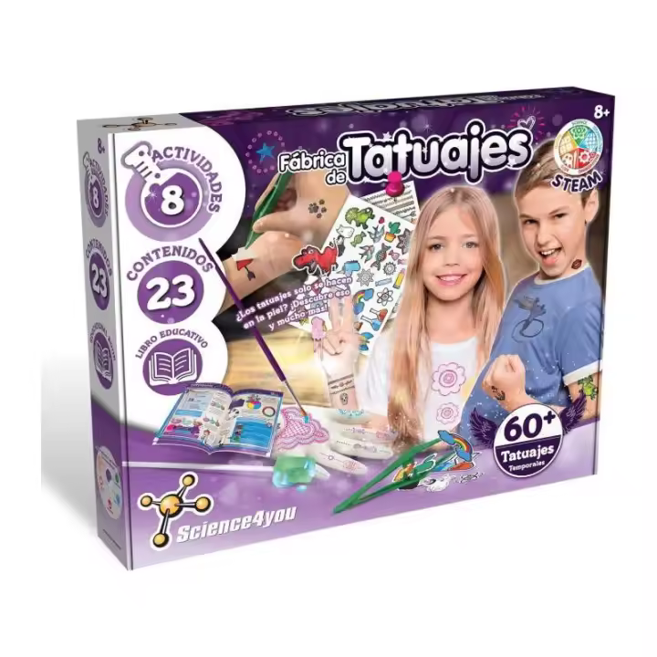 FÁBRICA DE TATUAJES SCIENCE4YOU – DIVERSIÓN CREATIVA CON UN TOQUE CIENTÍFICO - 1