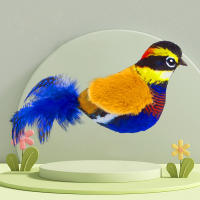 Juguete De Gato Peluche De Simulación De Aves Con Sonido Auto Divertido Para Aliviar La Boredomina Plástico Y Tela - details 4