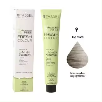Tinte Fresh Colour sin Amoniaco 100ml: 9 - Rubio muy claro - Tassel - 1