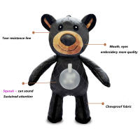 Juguetes De Peluche Para Mascotas Robustos Oso De Tela Interactivos Juguetes Squeaky Para Perros Animal De Peluche - details 5