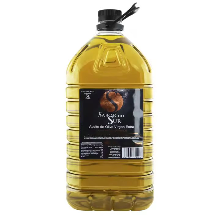 Aceite De Oliva Virgen Extra SABOR DEL SUR 5Litros Garantizado Recién Enlatado - 1