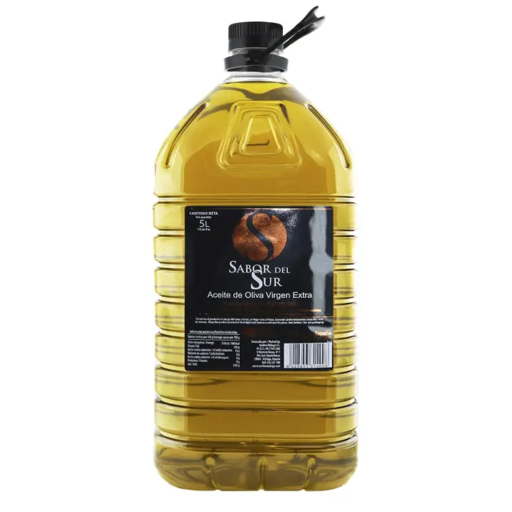 Aceite De Oliva Virgen Extra SABOR DEL SUR 5Litros Garantizado Recién Enlatado - 1