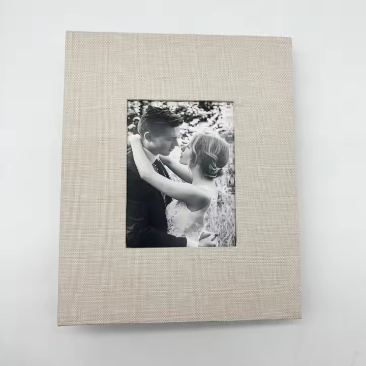 Álbum De Fotos De Lino 4x6 Con 200 Bolsillos Diseño De Inserción Protege Fotos De Viaje Material De Cubierta De Tela - 1