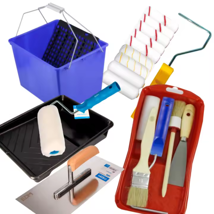 LILI HOME Herramientas Profesionales para Pintar - Alta Calidad Incluye rodillo de pintar, cubo de pintar, bandeja de pintar y llana, todo lo que necesitas para un trabajo de pintura impecable. Cada herramienta está diseñada para ofrecer un rendimiento su - 1