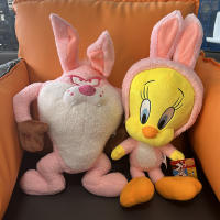 Peluche Looney Tunes Serie 5 Juguetes De Peluche Bugs Bunny Tweety Muñeco Clásico Rosa Diseños De Cosplay Para Niños Y Adultos - details 13
