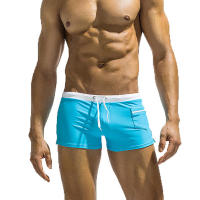 Shorts De Baño Sexy Para Hombres Quick Drying Swimwear Transpirable Deporte Surf Zwembroek Sunga Board Shorts Material Poliéster Y Spandex - details 25