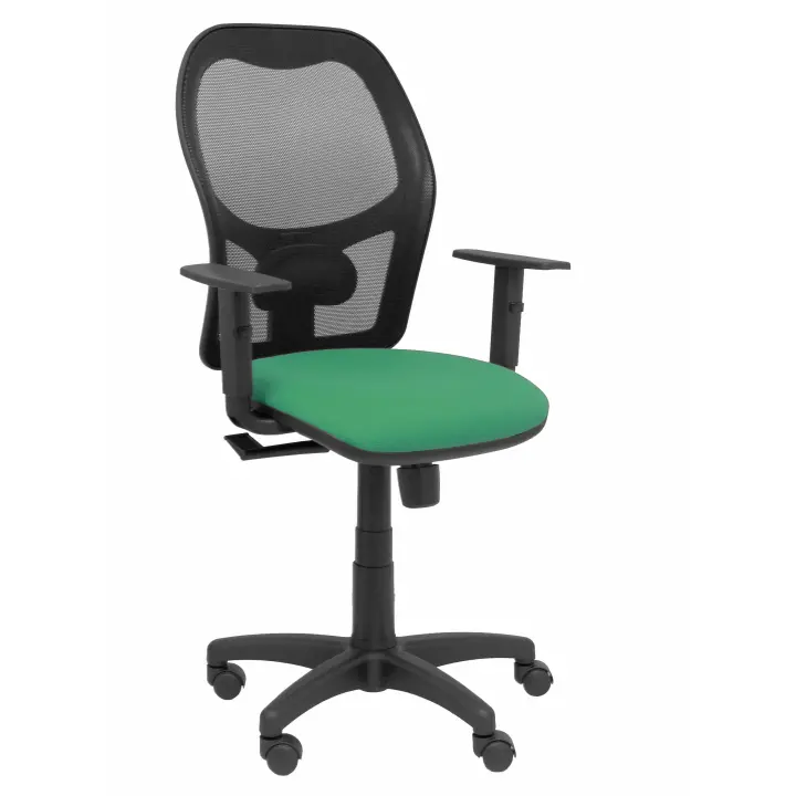 Piqueras Y Crespo Silla Alocén Ergonómica Malla Negra BALI Verde Esmeralda - 1