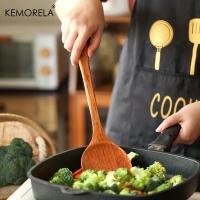 Juego De 4 Cucharas De Madera Con Mango Largo Espátula Para Arroz Y Sopa Cuchara De Cocina Ecológica Para La Cocina Del Hogar - details 3