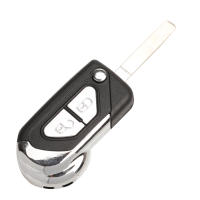 Carcasa De Llave De Coche Jingyuqin Remota 2B Plegable Para Citroen DS3 Cubierta De Fob Con Hoja De Acero Inoxidable Material ABS+Metal - details 1