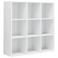 vidaXL Estantería madera de ingeniería 98x29x97,5 cm Blanco, Negro, Gris Mueble Almacenaje Estantería para Oficina, Estudio, Dormitorio Estantería/Librería/ mueble de Almacenamiento - details 10