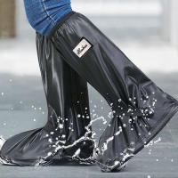 Cubrezapatos Impermeables Para Adultos Estilo Banda Terciopelo Antideslizante Cubierta De Lluvia Para Viajes Al Aire Libre - details 0