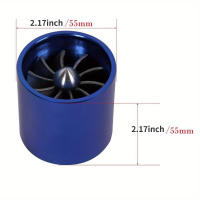Turboengin De Acceso Al Aire Del Coche 55mm Con Ventilador Individual Super Cargador De Turbina Ahorrador De Gasolina - details 0