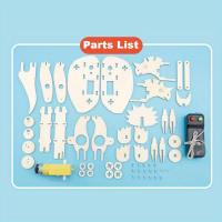 Kit De Juguetes STEM Dinosaurio Para Niños Puzzle 3D De Madera Modelo De Robot Proyectos Educativos Científicos DIY - details 4