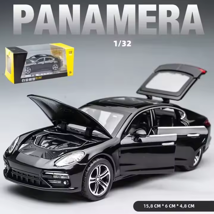 Modelo De Coche De Simulación Porsche Panamera 1:32 Hecho a Mano En Metal Juguete Para Niños Vehículo De Simulación Para Niño De Edad Superior a 14 Años - 1