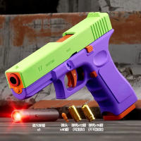 Pistola De Juguetes G17 Edición Láser Modo Doble Arrojando Celdas Automática Bala Suave Pistola Niños CS Arma Origina China - details 5