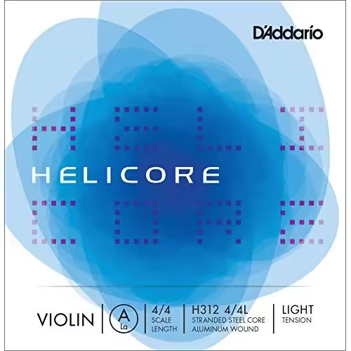 CUERDA VIOLIN-D'Addario (Helicore H312) (Aluminio) 2ª Medium Violin 4/4 (La) A - 1