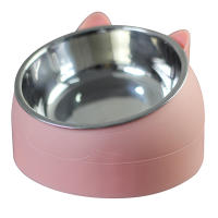 Tazas Para Gatos De Acero Inoxidable Con Base Antideslizante Alimentación Y Agua Protectora De Cuello Taza Inclinada 15 Grados 200ml - details 6