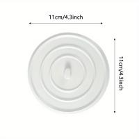 Tapa De Drenaje De Silicona Plana Para Bañera Y Lavabo Cubierta De Vaciado Adhesiva Plancha De Succión Para Cabello - details 3