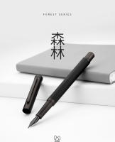 LT Hongdian Pluma De Caligrafía Negra De Selva De Titanio Regalo Para Estudiantes Y Negocios Caja Empaque Pluma De Tinta Metálica 1850 - details 0