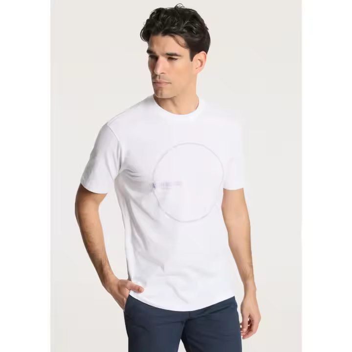 Victorio & Lucchino - Camiseta de manga corta con dibujo circular en el pecho - 1