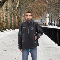 AREBOS Chaqueta Térmica Calefactable Negra Chaqueta Outdoor Unisex - details 7