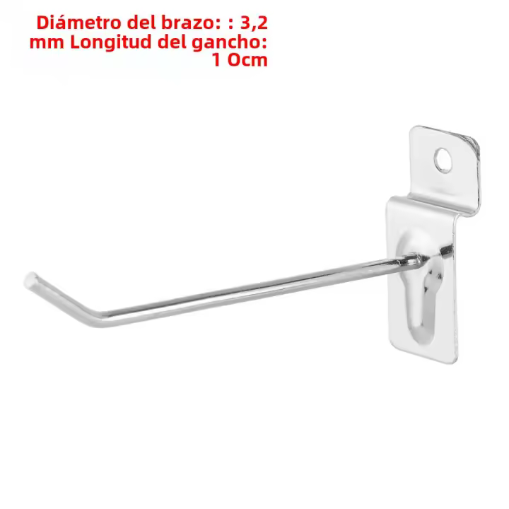 5Pcs Gancho De Exhibición Multifuncional Soporte De Almacenamiento Colgante Para Tienda De Al Por Menor Adecuado Para Estantes De Pegatinas Material De Hierro - 1