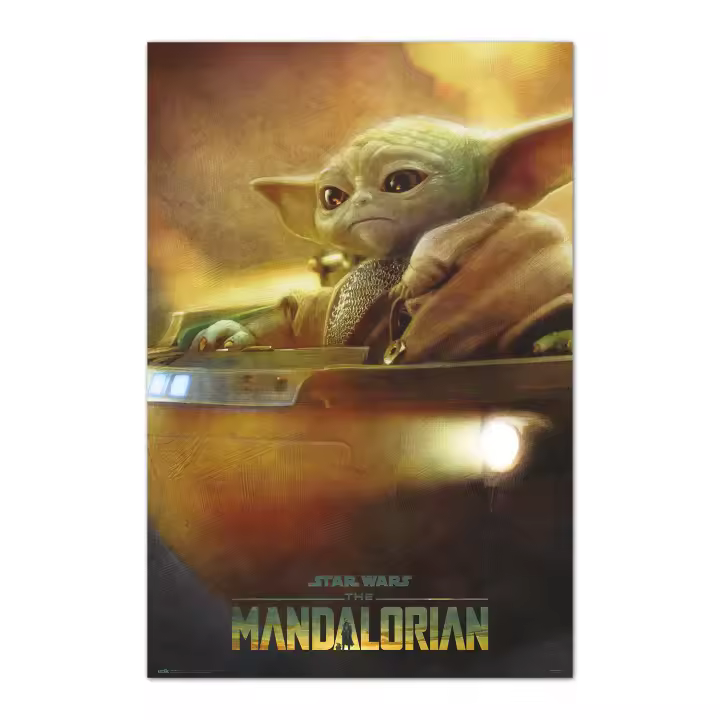 Poster star wars the mandalorian - grogu pod - 1