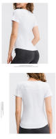 Top De Yoga Para Mujer Transpirable Quick Dry Manga Corta Deporte Fitness Running Camiseta De Gimnasio Ropa Deportiva - details 13