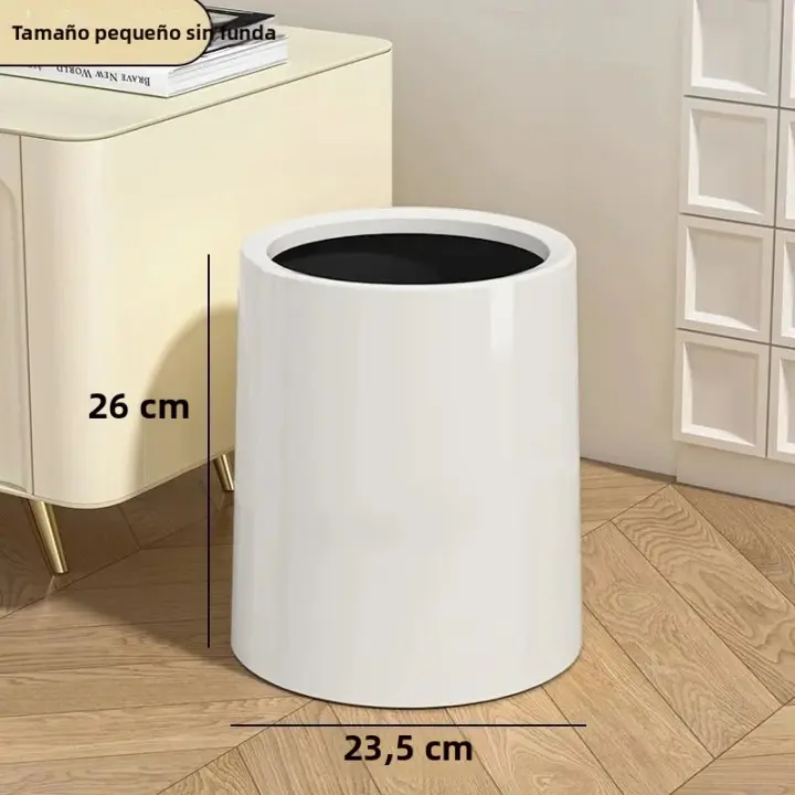 Cenicero De Doble Capa Estilo Nórdico Para Sala De Estar Dormitorio Cocina Baño Oficina Creativo Redondo Cilíndrico - 1