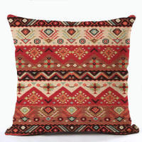 Cubierta De Cojín Cuadrada De Lino Personalizable Estilo Bohemio Turco Para Sofá Y Cintura Suministros Del Hogar 100% Algodón Ecológico - details 7