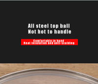 Tapa De Vidrio Templado Redonda Con Borde De Acero Inoxidable Chef Cubierta De Olla Versátil Para Fritura En Casa Resistente a Ralladuras Y Roturas - details 6