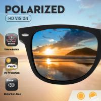 Gafas de Sol Polarizadas UV400 Clásicas Unisex Negro Gris - details 3